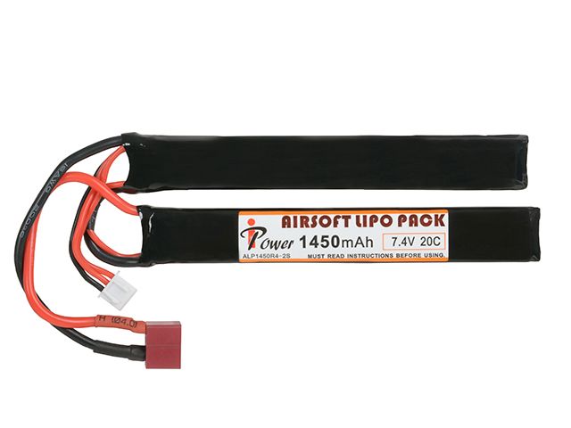 Airsoft Battery Li-Po 1450mAh 7.4V 20C T-connect akkumulátor