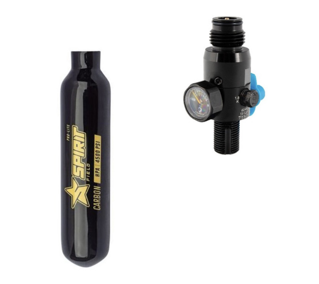 Spirit Field HPA Pro-Lite Carbon Palack 4.5k 15ci/0,25L + Regulator