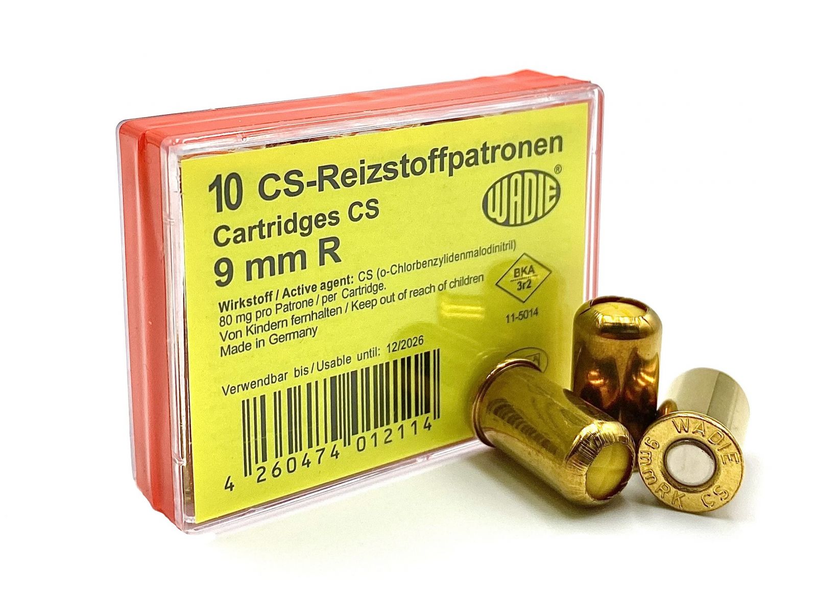 Wadie 9mm R CS gáztöltény